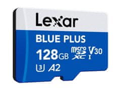 Lexar Blue Plus spominska kartica, micro SDXC, 128 GB (LMSBLPL128G-BNANG)
