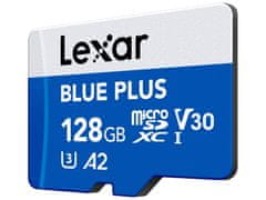 Lexar Blue Plus spominska kartica, micro SDXC, 128 GB (LMSBLPL128G-BNANG)
