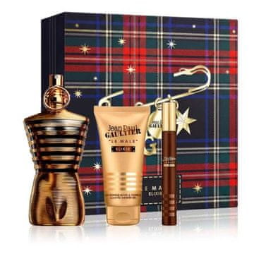 Jean Paul Gaultier Le Male Elixir Set parfum 125 ml + gel za prhanje 75 ml + parfum 10 ml za moške