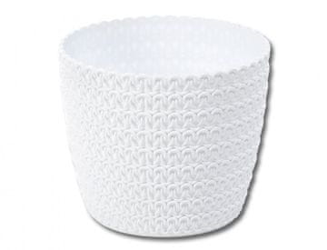 Pokrov za cvetlični lonec MAGNOLIA JUMPER plastika d14x11cm