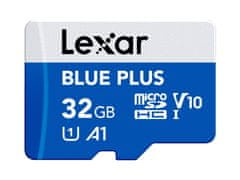 Lexar Blue Plus spominska kartica, micro SDHC, 32GB (LMSBLPL032G-BNANG)
