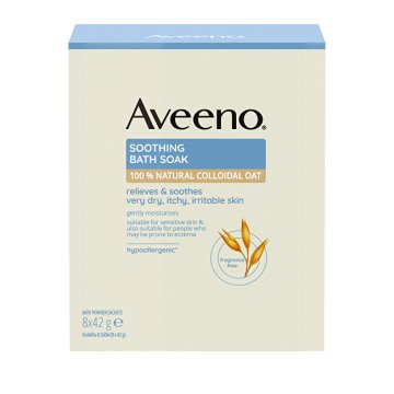 Aveeno Pomirjujoča kopalna voda 8 x 42 g