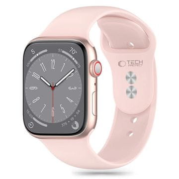 slomart Tech-Protect Silikonski pašček za Apple Watch 4 / 5 / 6 / 7 / 8 / 9 / SE (38 / 40 / 41 mm) - roza