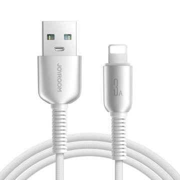 slomart Kabel Joyroom S-A51 Cutting-Edge Series 3A USB-A - Lightning 1,2m - svetlo siva
