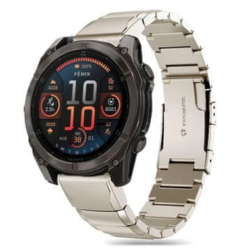 slomart Zapestnica Tech-Protect SteelBand za Garmin Fenix 5X / 5X PLUS / 6X / 6X PRO / 7X / 8 (51 MM) - titan