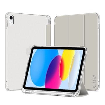 slomart Etui Tech-Protect SC Pen Hybrid za iPad 10 / 2022 - sivo - prozorno