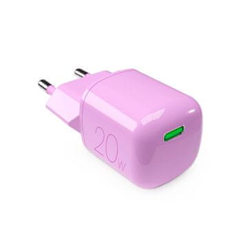 slomart Polnilnik Puro 20W GaN USB-C - roza