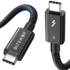 Blitzwolf Kabel BLITZWOLF BW-HDC8 USB-C–USB-C, 0,5 m, 240 W (črn)