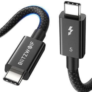 MojPlanet BlitzWolf BW-HDC8 240W kabel USB-C do USB-C, 1,5 m (črn)