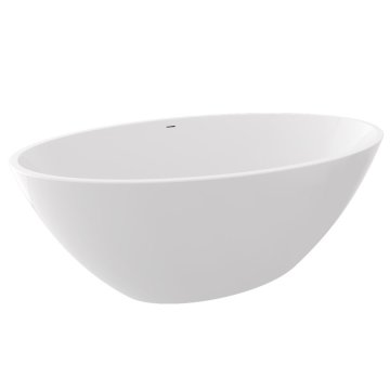 POLYSAN Luksuzna Akrilna Prostostoječa Kad CORYN 165x90x58cm - Bela Eleganca