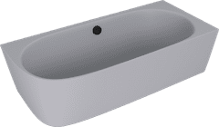 POLYSAN Elegantna Kotna Kad SUSSI R 160x70 cm - Mat Siva Liti Marmor