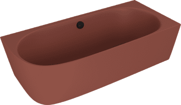 POLYSAN SUSSI R samostoječa vogalna kopalna kad 160x70 cm, rjava mat lit marmor