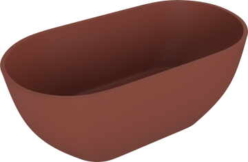 POLYSAN REDUTA Samostojna Kad 150x75 cm - Lit Marmor, Rjava Mat, Modern Dizajn