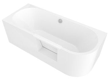 POLYSAN PORTAS L asimetrična kopalna kad z vrati, 180x75x60cm, bela