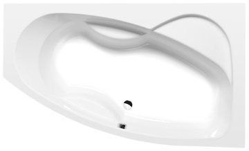 POLYSAN MAMBA R Asimetrična Akrilna Kad 160x95x44 cm - Bela