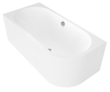 POLYSAN POLYSAN MONOLITH asimetrična samostoječa kad 170x75cm, bela