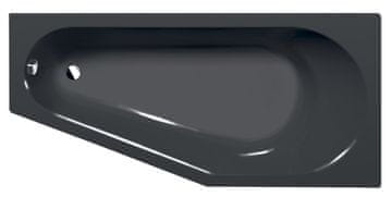 POLYSAN TIGRA R Eleganca Asimetrična Kad 170x80x46 cm - Siva