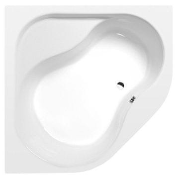 POLYSAN EDERA Akrilna Kotna Vana 152x152x54cm, Bela