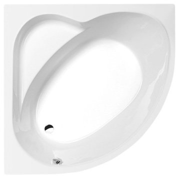 POLYSAN SIRIUS Akrilna Kotna Kad 130x130x43 cm - Bela