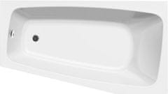 AQUALINE AQUALINE BEROUNKA Desna Kotna Kad 160x90x42cm, Bela, LED Osvetlitev