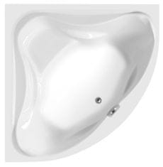 AQUALINE AQUALINE DUNAJ Bela Kotna Vgradna Kad 140x140 cm, ABS/PMMA Material