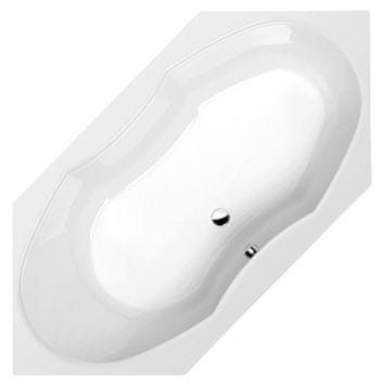 POLYSAN TOKATA Akrilna Kotna Kad 136x136 cm - Bela Eleganca Za Vašo Kopalnico