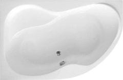 AQUALINE AQUALINE CIDLINA Asimetrična Kad 160x105 cm, Levostranska, Bela