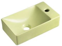 SAPHO Elegantno Pisatcijevo Keramično Umivalnik MARGITHA 38x22cm z Desnim Odpiranjem za Pipo