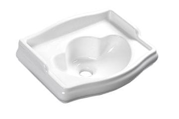 KERASAN RETRO Bela Keramična Umivalnica 41x30cm brez Odprtine