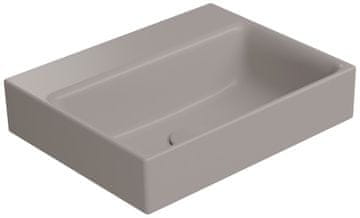 Gsi NUBES Eleganten Keramični Umivalnik 40cm, Tortora Mat, Brez Odprtine