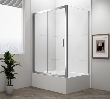 POLYSAN Pravokotni tuš DEEP 1200x900mm, prozorno steklo, univerzalna vrata