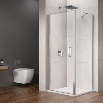 Gelco LORO Elegantni Brezokvirni Kvadratni Tuš Kout 800x800 mm