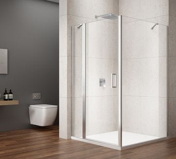 Gelco LORO Kvadratni Pršni Kot 1200x1200mm z Elegančnim Brezokvirnim Dizajnom