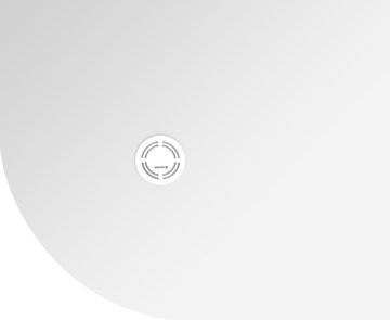 POLYSAN Tuš kad FLEXIA iz litega marmorja, R550, 110x90cm, desna, prilagodljiva dimenzija