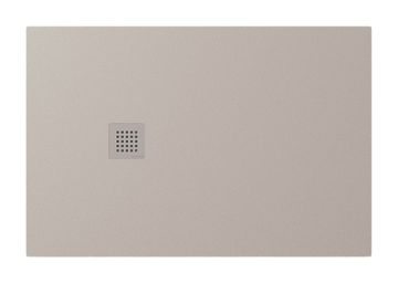 POLYSAN Eleganten tuš kad TRENECA iz litega marmorja 120x80 cm, mat bež barva, možnost prilagoditve