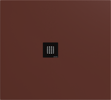 POLYSAN FLEXIA Prilagodljiva Tuš Kad iz Litega Marmorja 110x100cm, Rjavo Mat