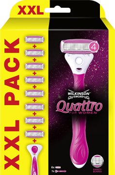 Wilkinson Sword Brivnik Quattro za ženske + 8 glav