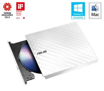 ASUS SDRW-08D2S-U Lite beli DRW USB-A + programska oprema
