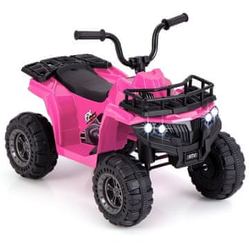Northix 6V otroški električni štirikolesnik s funkcijo vožnje naprej in nazaj – roza