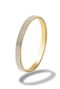 Marc Malone Sijajna masivna pozlačena jeklena zapestnica Cecilia MCB250398G