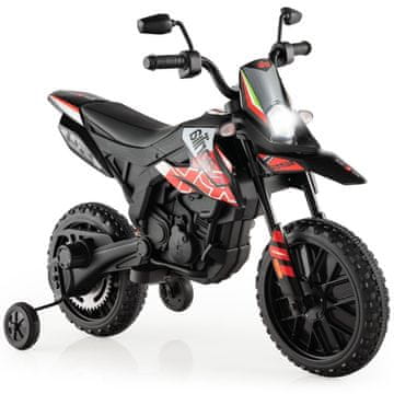 Northix 12V otroški električni motor s pomožnimi kolesi, rdeč