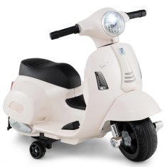 Northix Otroški električni motor 6V z LED žarometom, bel