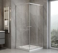 AQUALINE AGGA Elegantna Kvadratna Tuš Kabina 700x700mm s Prozornim Steklom