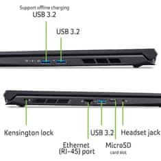 Acer Nitro V 16 ANV16-42-R15G prenosnik, Ryzen AI 7-260, 32GB, SSD1TB, RTX5060, W11H (NH.QYXEX.004)