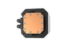 DEEPCOOL LM360 WH komplet za tekočinsko hlajenje, 360mm, LCD, ARGB, bel (R-LM360-WHDMMC-1)