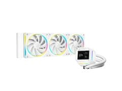 DEEPCOOL LM360 WH komplet za tekočinsko hlajenje, 360mm, LCD, ARGB, bel (R-LM360-WHDMMC-1)