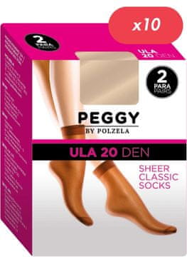 Polzela kratke nogavičke Ula 4542 20den 2 pack - 10 kosov v kompletu (20 parov)