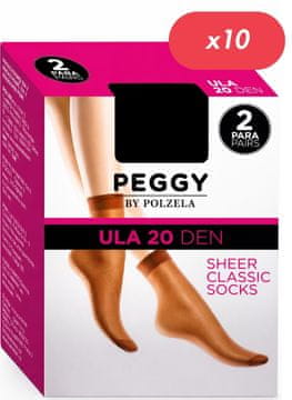 Polzela kratke nogavičke Ula 4542 20den 2 pack - 10 kosov v kompletu (20 parov)