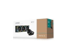 DEEPCOOL LM360 komplet za tekočinsko hlajenje, 360mm, LCD, ARGB, črn (R-LM360-BKDMMC-1)