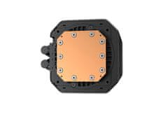 DEEPCOOL LM360 komplet za tekočinsko hlajenje, 360mm, LCD, ARGB, črn (R-LM360-BKDMMC-1)